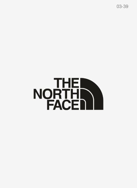03-39 Термотрансфер The north face черный 6x3 см