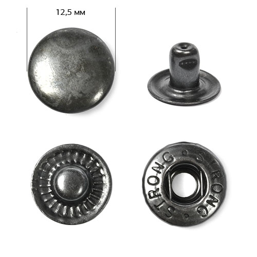 Кнопка Strong №54 12,5 мм цвет оксид