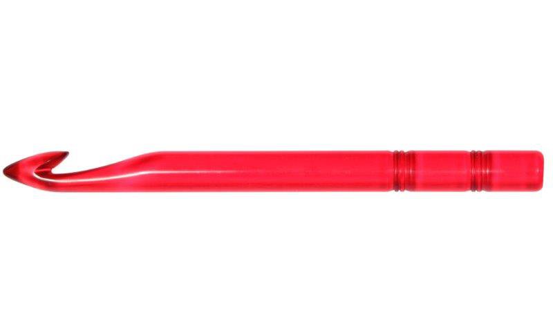 Крючок для пряжи акрил Knit Pro №12 красный